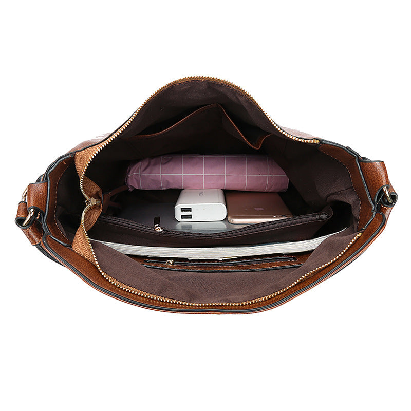 Monique™ | Vintage Leren Schoudertas