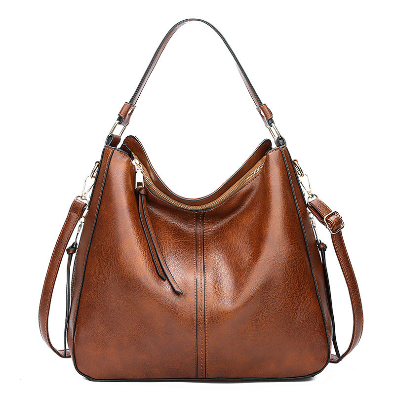 Monique™ | Vintage Leren Schoudertas