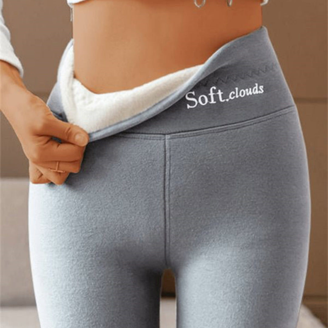 Women'S Outer High Waist Hip Lift Leggings Fleece-Lined Shark Pants