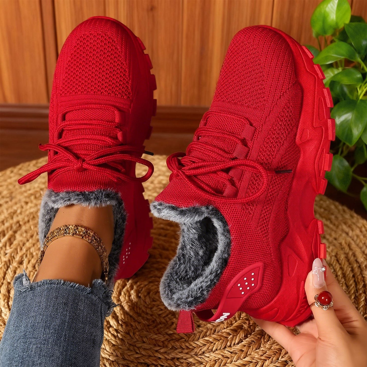 Lize™ | Zacht Warme Fleece-Sneakers voor Jouw Dagelijkse Comfort