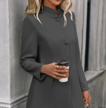 Pocket 3 Breasted Slim Coat Jacket