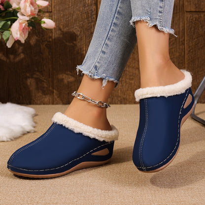 Liva™ – Warme Gefleeceerde Slip-On Comfort Sandalen