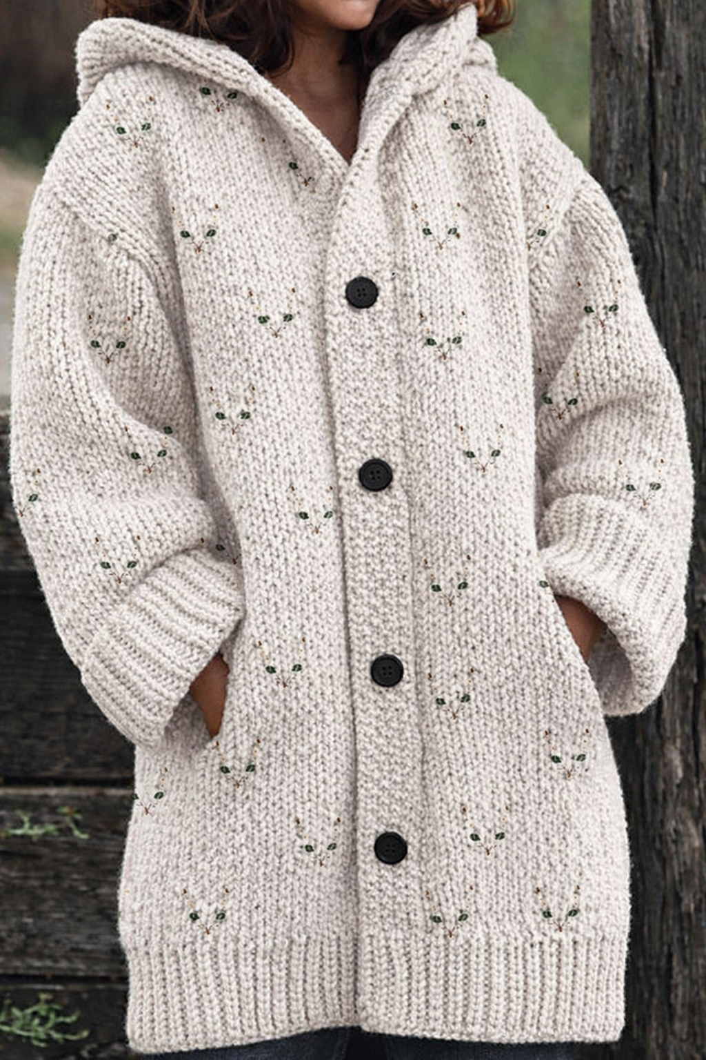 May™ | Zachte Retro Animal Art Flanellen Cardigan