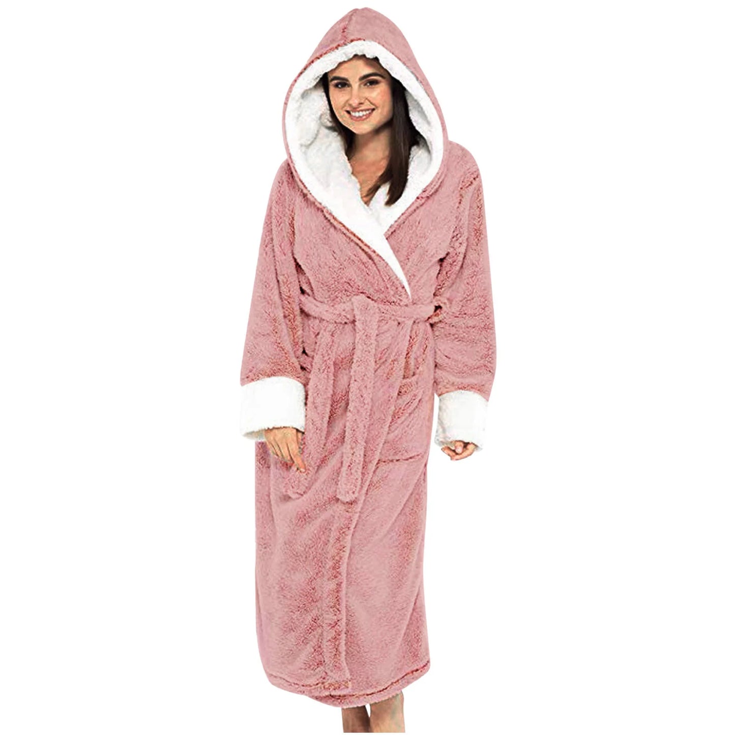 Evi™ | Zacht Omhullende Fleece Badjas met Capuchon