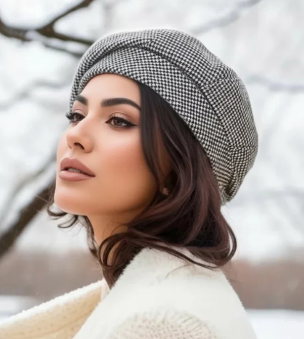 Nia™ | Zacht-stijlvolle Parijse baret met tijdloze elegantie
