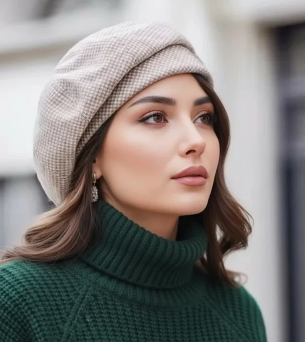 Nia™ | Zacht-stijlvolle Parijse baret met tijdloze elegantie