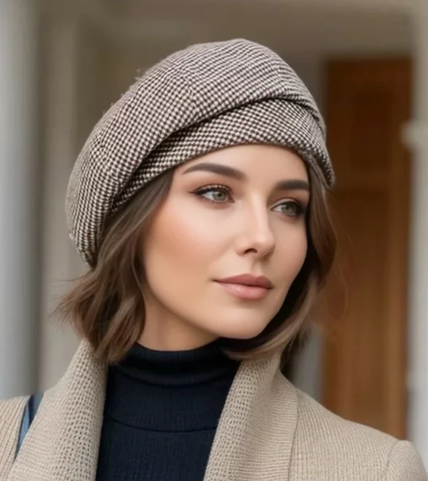 Nia™ | Zacht-stijlvolle Parijse baret met tijdloze elegantie