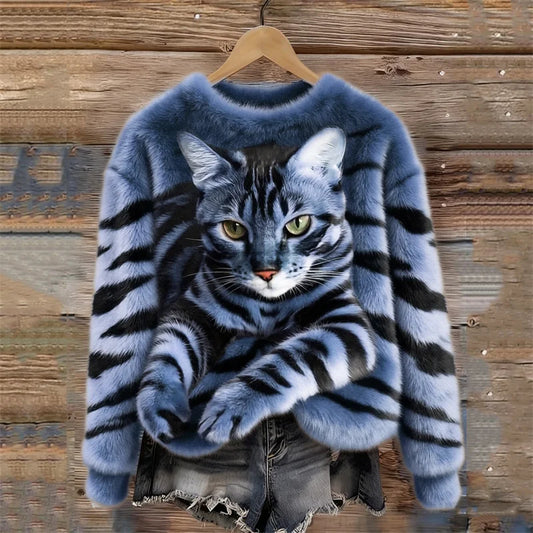Niva™ — Zacht Gebreide Katten Sweater