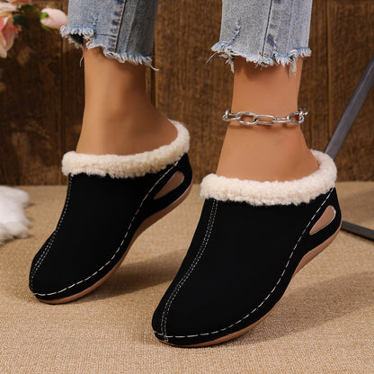 Liva™ – Warme Gefleeceerde Slip-On Comfort Sandalen